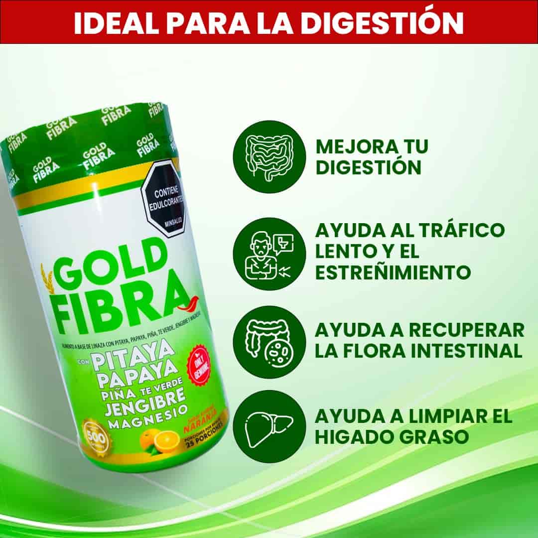 Gold Fibra para intestino activo y evitar enfermedades